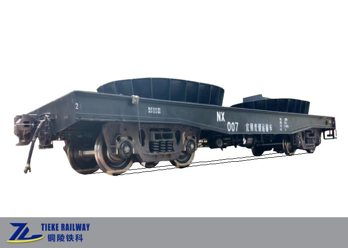 100T Zware Lading Wagon Staal Slakken Vervoer Spoor Auto Staal Fabriek Spoor Wagon