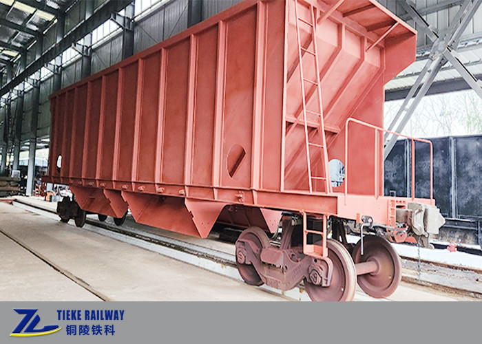 1435 mm standaardbreedte 90 ton payload snelle ontlading hopper wagons voor mineraal erts