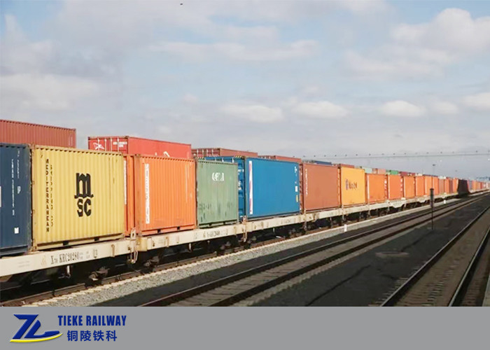 1000 mm spoorwegcontainer platte wagen loonbelasting 55 ton AAR luchtremwagon