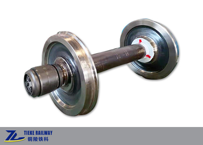 Trein Wheelset 860mm Gesmeed Spoorwiel Axle Assembly 13t Erkend Axle Load KSR