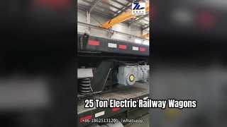 Elektrische railwagen van 25 ton voor zware lasten