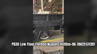 PD30 platte wagen met lage vloer, 30 ton, onderhoudswagens voor metro/lightrail